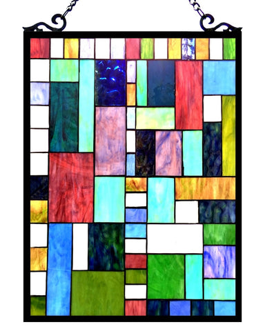 Art Deco Glass Window Panel