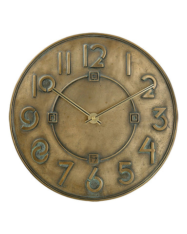 Frank Lloyd Wright Exhibition Font Wall Clock