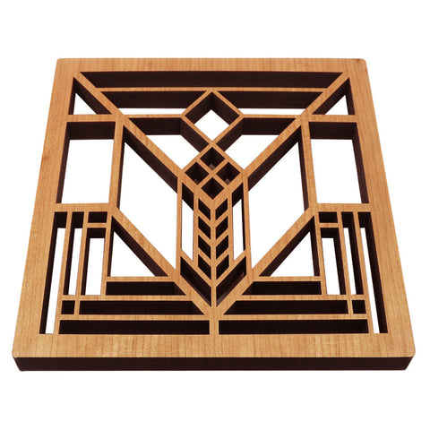 Frank Lloyd Wright Lake Geneva Wood Trivet