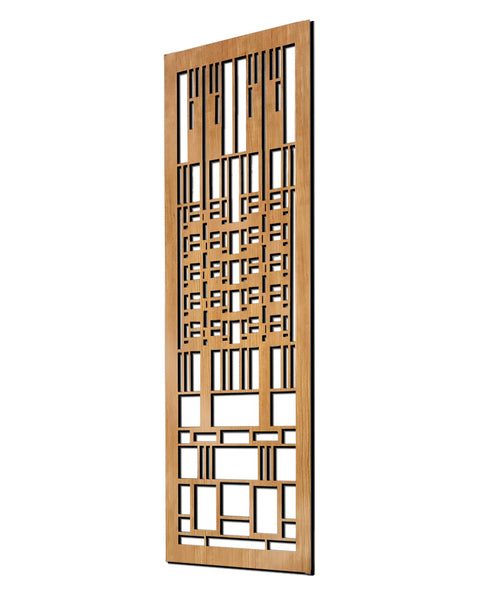 Frank Lloyd Wright Dana Window Wood Art Screen Wall Panel | Maclin