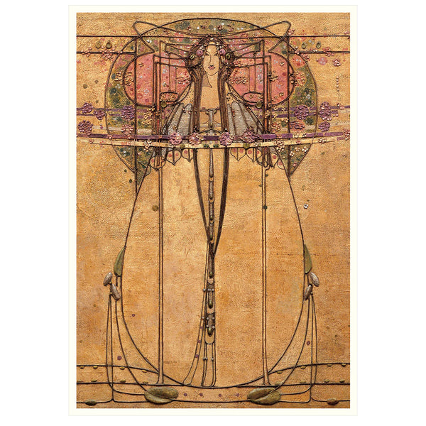 The Tea House シルエットノートカード Miss Cranston's Tea Rooms Boxed Recipe Note Cards | Maclin Studio