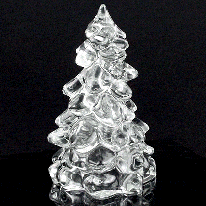 Mosser Glass Christmas Tree - 5.5" Crystal