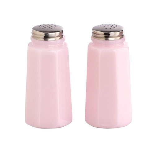 Mosser Glass Panel Salt & Pepper Shakers - Tuscan Pink