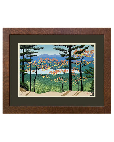 Laura Wilder Mountain View Limited Edition Matted Framed Print
