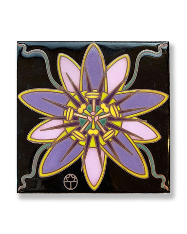 Passion Flower Ceramic Tile