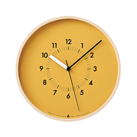 Lemnos SOSO Wall Clock Orange