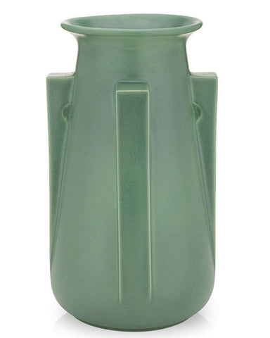 Teco Vase - Four Buttress Green