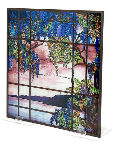 Tiffany Stained Glass Panel - View of Oyster Bay