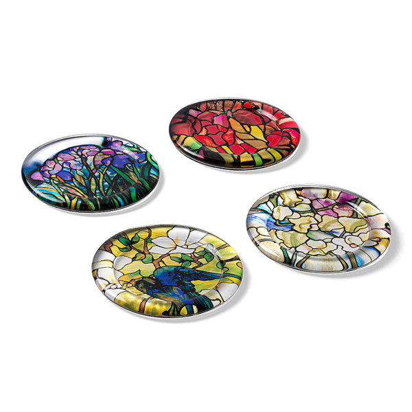 Louis C. Tiffany Stained Glass Coasters | Maclin Studio