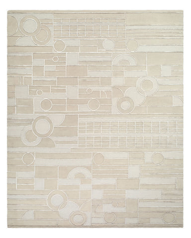 Frank Lloyd Wright Rug Collection - Transcendence - Cream (6' x 9")