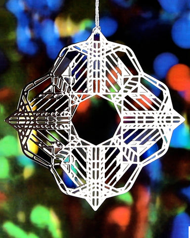 Frank Lloyd Wright Dana-Thomas Butterfly 2D Gift Ornament