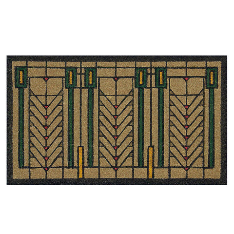 Frank Lloyd Wright Colored Tree of Life Doormat