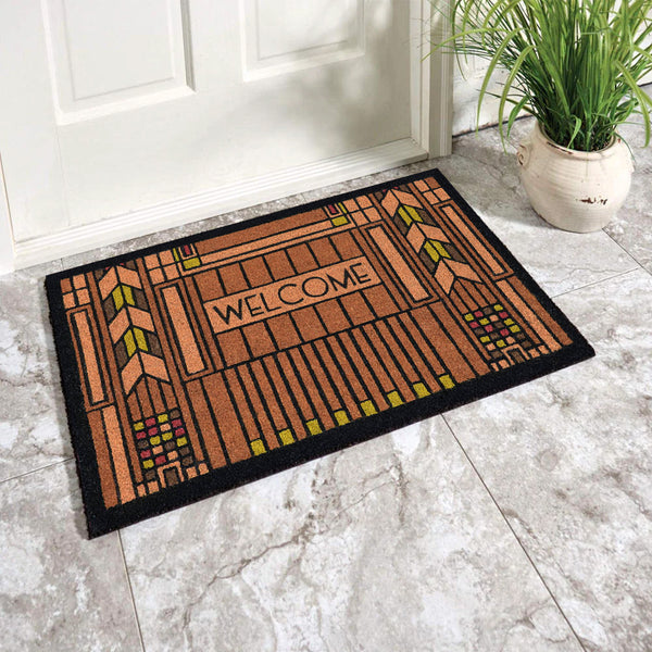 マンゴーウッド　リーフアート Wright-Colored-Dana-Doormat-