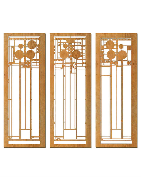 Wright-Coonley-Triptych-Wood-