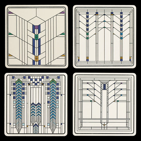 Frank Lloyd Wright Ennis House Windows Coasters