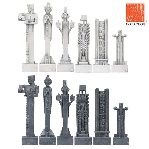Frank Lloyd Wright Midway Gardens Chess Set | Maclin Studio