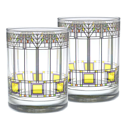 Frank Lloyd Wright Tree of Life DOF Tumblers (Set of 2)