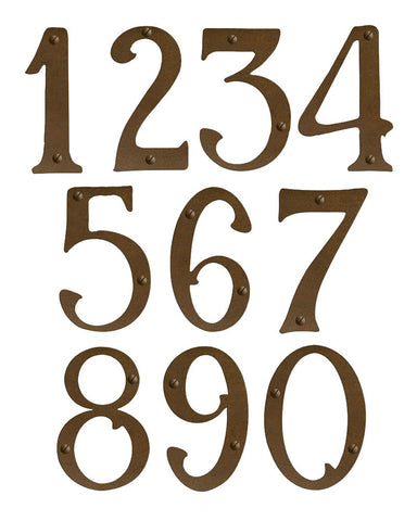 Craftsman Solid Brass House Numbers - 5"