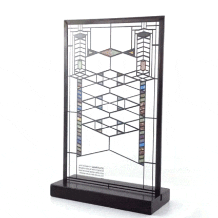 Frank Lloyd Wright Robie Stained Glass Suncatcher