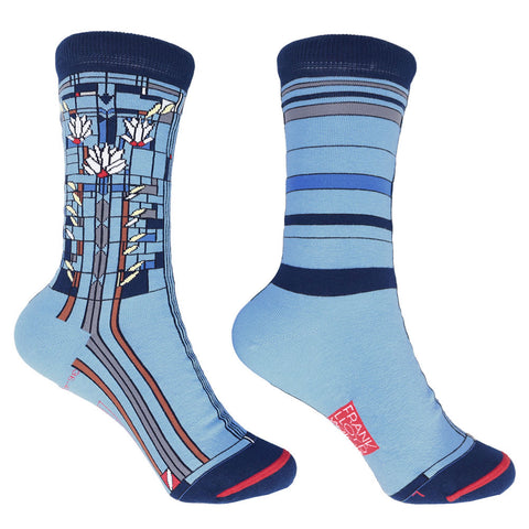 Wright Waterlilies Crew Socks