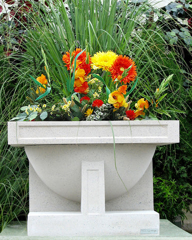 Frank Lloyd Wright Large Oak Park Studio Planter Vase