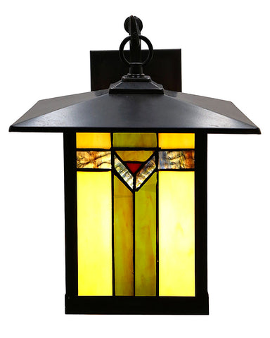 Mission Craftsman Stained Glass Wall Sconce - 97
