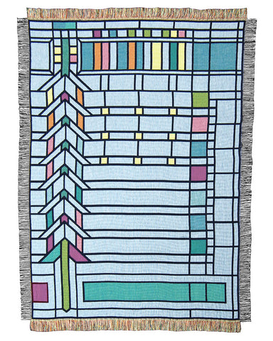 Frank Lloyd Wright Martin House Casement Tapestry Throw