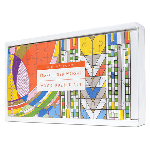 Frank Lloyd Wright Set of 6 Wood Puzzles