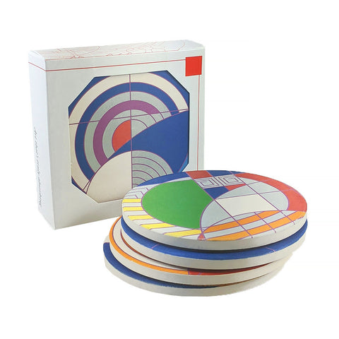 Frank Lloyd Wright Hoffman House Coasters with Gift Box