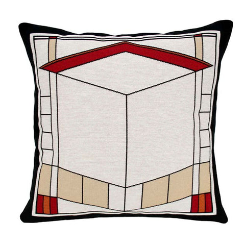 Graycliff Diamond Window Tapestry Pillow - 18" x 18"