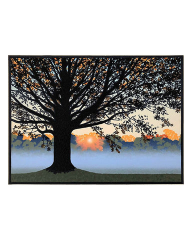 Laura Wilder Morning Mist Limited Edition Matted Block Print Print