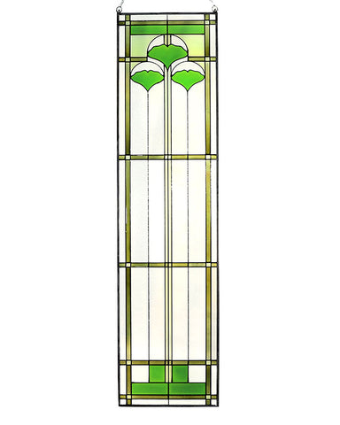 Ginkgo 35.5" Art Glass Panel