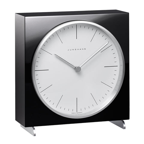 Max Bill Table Clock - Black