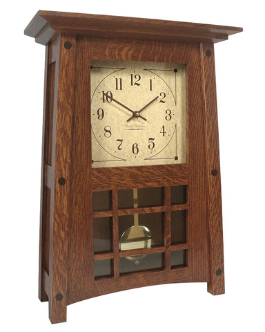 Amish McCoy Craftsman Mantel Clock - Quarter Sawn Oak