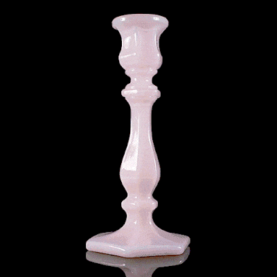 Mosser Glass 7.5" Candlestick - Tuscan Pink