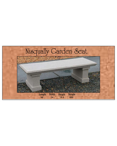 Nisqually Garden Seat - 66" Details