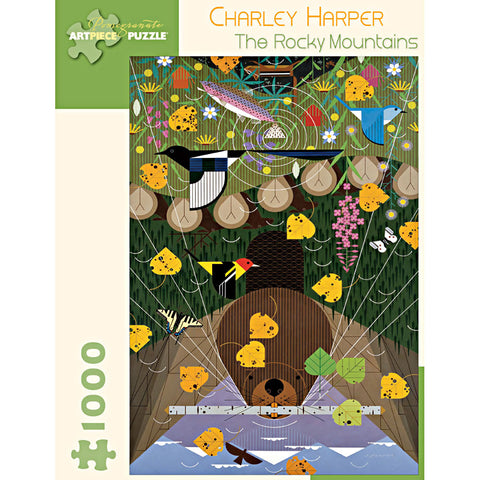 Charley Harper The Rocky Mountains 1000 Piece Jigsaw Puzzle