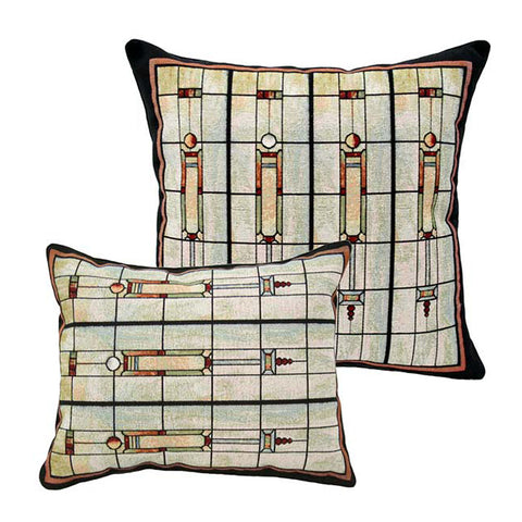 Louis Sullivan F&M Union Bank Window Tapestry Lumbar Pillow