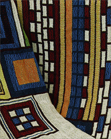 FLW Saguaro Tapestry Throw Inset
