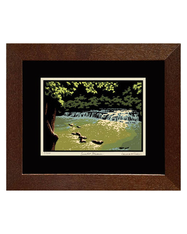 Laura Wilder Sunlit Stream Limited Edition Matted Framed Giclée Print