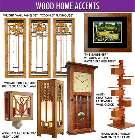 Wright & Designer Wood Home Accents