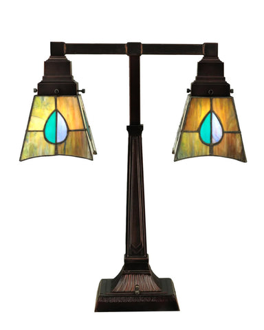 Mackintosh Leaf 2 Arm Desk Lamp