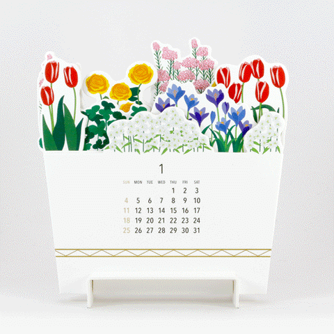 Good Morning Inc. Planted Blooms 3D 2025 Calendar