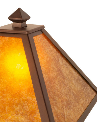 Mission Amber Mica Table Lamp