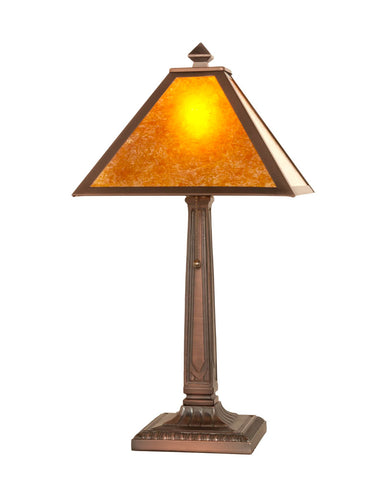 Mission Amber Mica Table Lamp