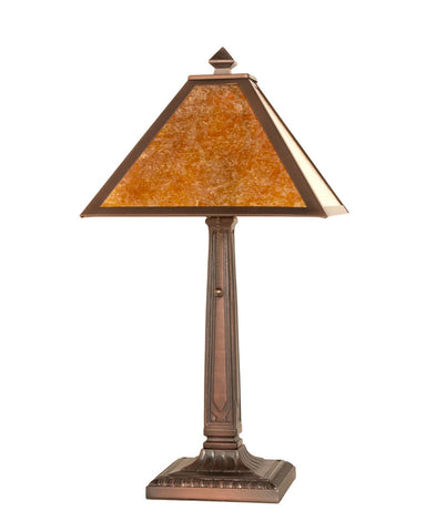 Mission Amber Mica Table Lamp