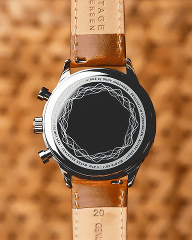 About Vintage 1834 Chronograph Watch Case Back View
