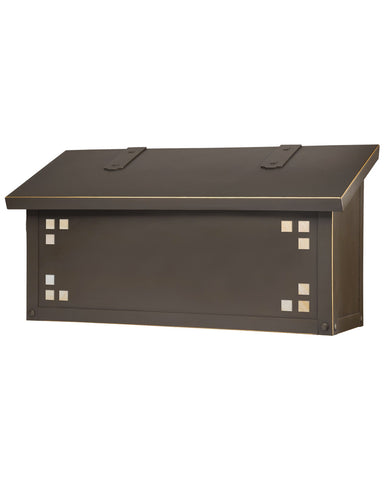 American Craftsman Brass Horizontal Mailbox