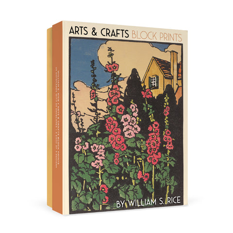 Arts and Crafts Block Prints by William S. Rice Boxed Notecards