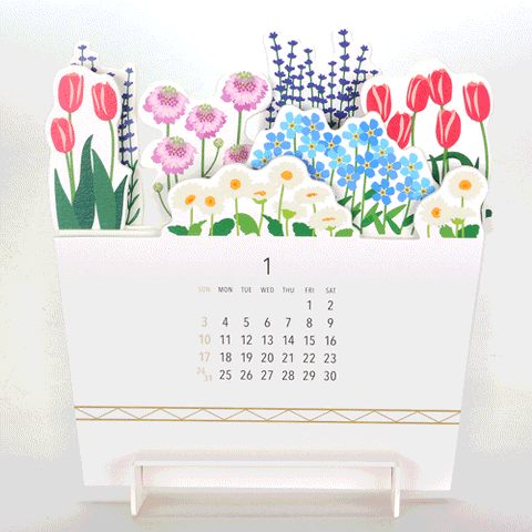 Good Morning Inc. Planted Blooms 3D 2027 Calendar